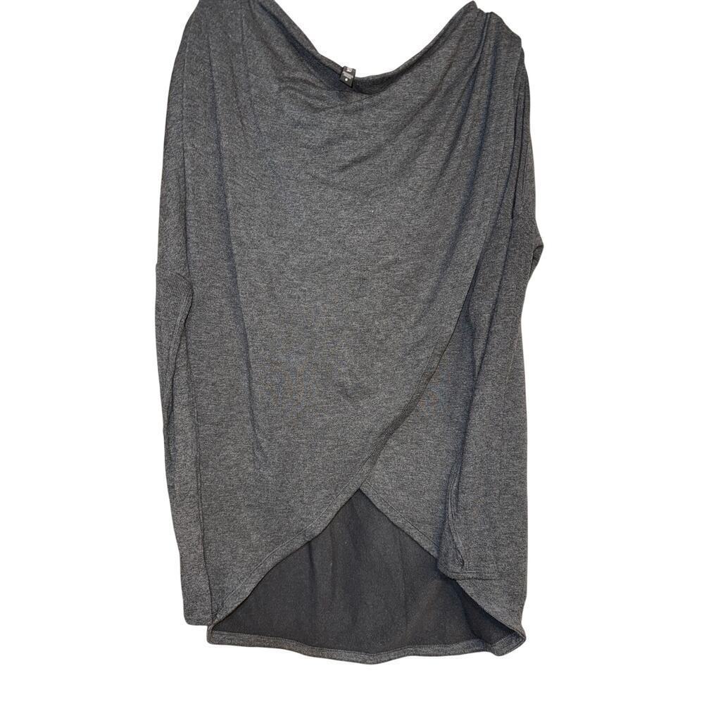 ATHLETA crossover hooded top size S Small gray